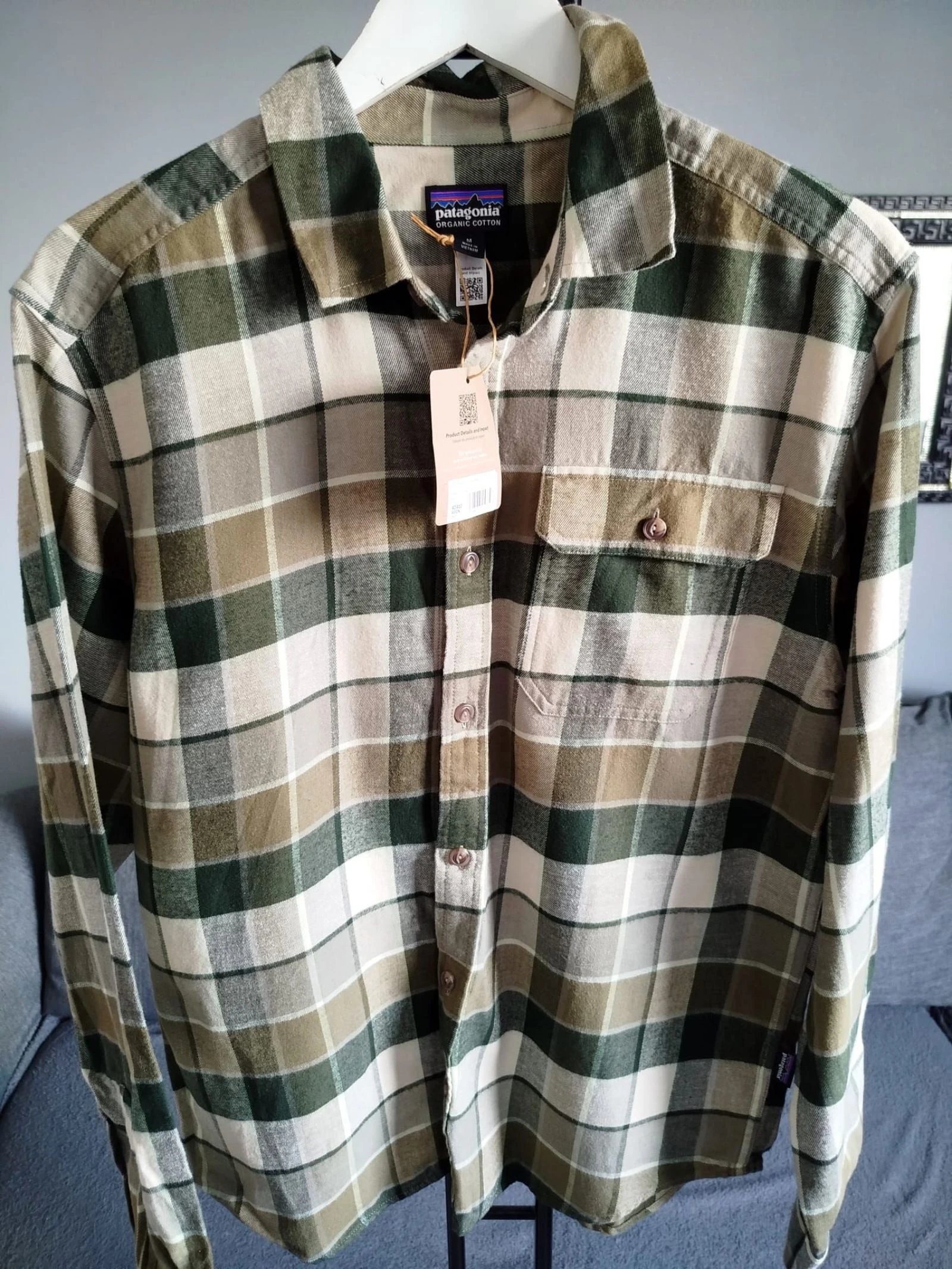 Patagonia heren langarm lichtgewicht fjord flanellen shirt M – photo 2